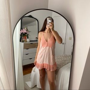 FL&L coral mini dress 🍑